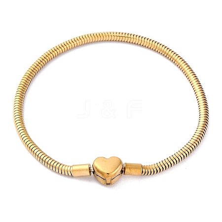 304 Stainless Steel Snake Chain Bracelets for Women BJEW-R010-01G-01-1