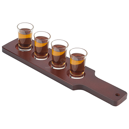 Wooden Shot Glasses Serving Tray WOOD-WH0029-47-1