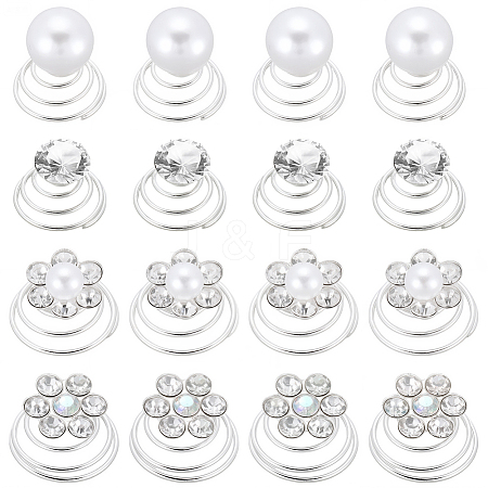 Spiral Hair Pin Coil Iron Hair Accessories OHAR-SP0001-12A-1