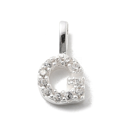 925 Sterling Silver with Cubic Zirconia Charms STER-Q004-01G-S-1
