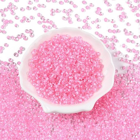 6/0 Inside Colours Transparent Glass Seed Beads X1-SEED-T007-07G-1