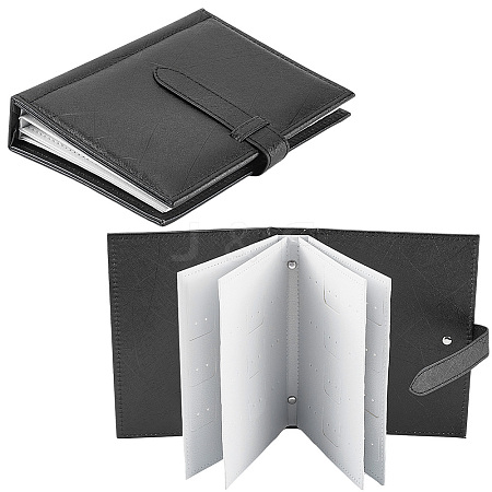 Portable PU Leather Earring Display Book EDIS-WH20011-01B-1