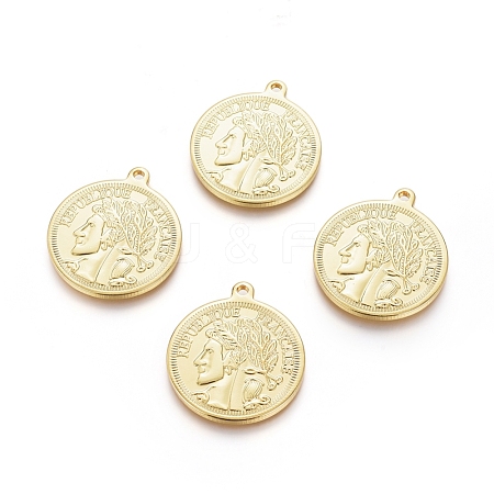 Brass Pendants KK-G389-07G-1