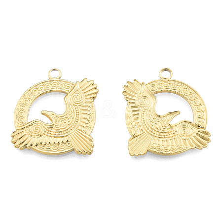 Ion Plating(IP) 201 Stainless Steel Pendants STAS-N098-268LG-1