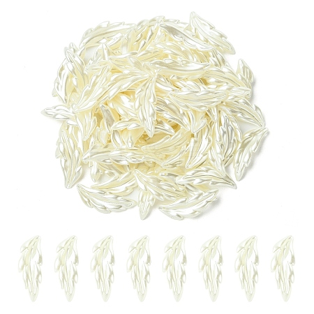 80Pcs ABS Plastic Imitation Pearl Pendants OACR-YW0003-40-1