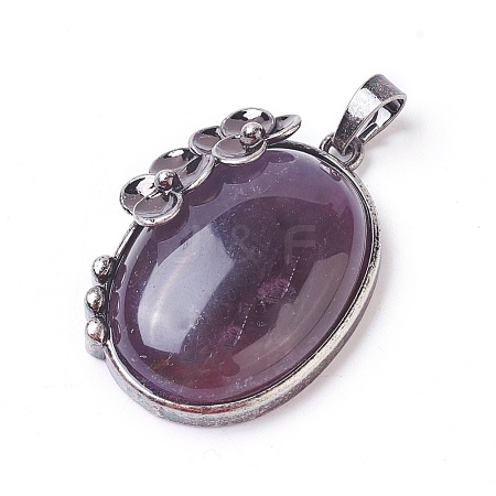 Natural Amethyst Pendants G-I220-A04-1