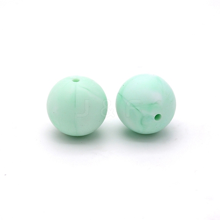 Silicone Beads Round Rubber Bead 15MM Loose Spacer Beads for DIY Supplies Jewelry Keychain Making FIND-SX0001-181-1