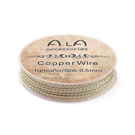 2-Ply Brass Copper Wire KK-M306-10G-01-1