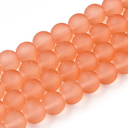 Transparent Glass Bead Strands LS-GLAA-S031-10mm-33-1-1