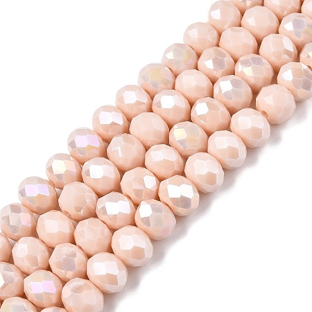 Electroplate Glass Beads Strands LS-EGLA-A044-P8mm-B05-1