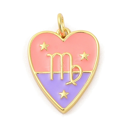 Brass Enamel Pendants LS-KK-Z077-01G-09-1