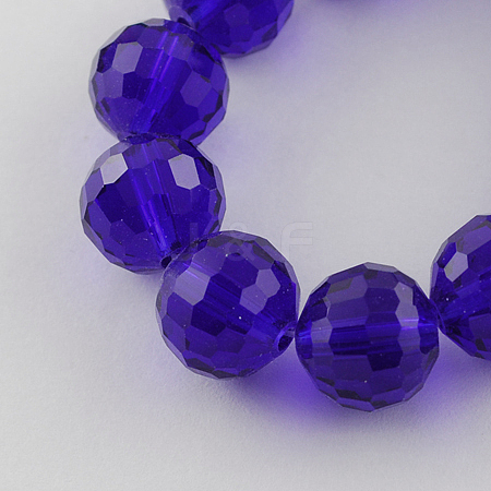 Transparent Glass Bead Strands X-GLAA-R095-8mm-07-1