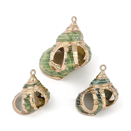 Natural Shell Pendants SHEL-K009-01A-1