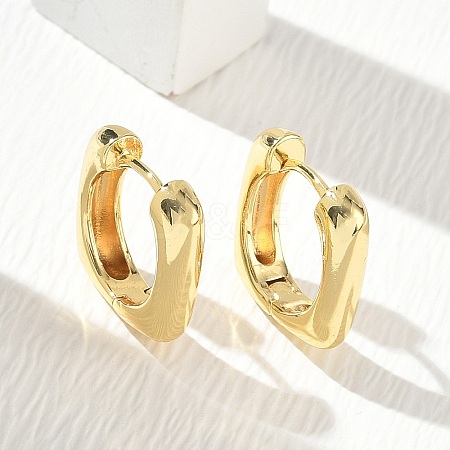 Brass Hoop Earrings KK-CBA30C7-34G-1