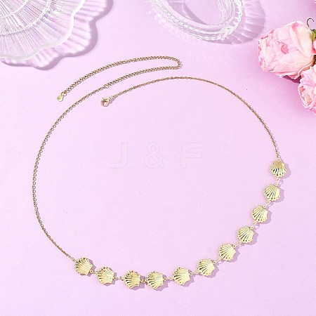 Ocean 304 Stainless Steel Link Waist Chains for Women NJEW-C00041-02-1