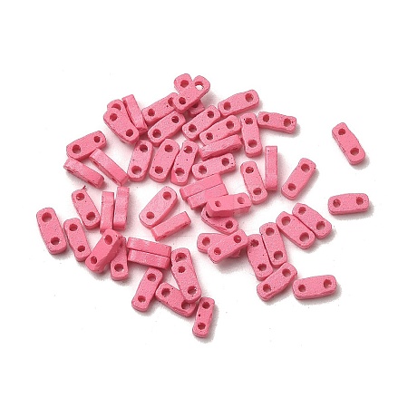 2-Hole Baking Paint Glass Seed Beads SEED-S023-17A-13-1
