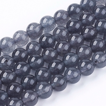 Natural Jade Bead Strands G-R165-8mm-12-1