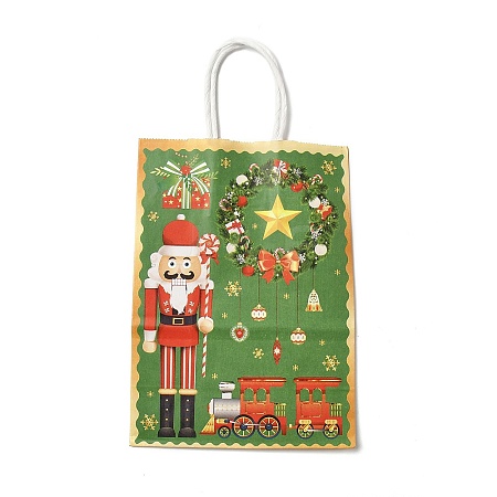 Christmas Nutcracker Kraft Paper Bags ABAG-B006-03A-1