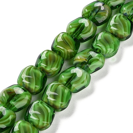 Handmade Milleflori Glass Beads Strands X-LAMP-M018-01A-05-1