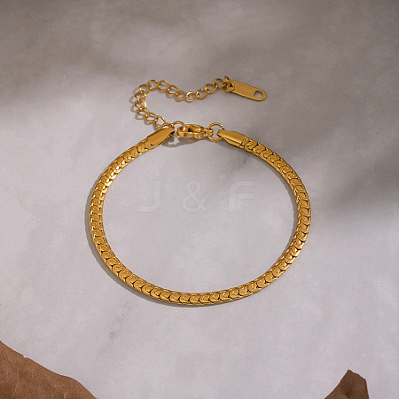 Hip Hop Style 3.4MM Chain Bracelet 304 Stainless Steel Fashion Jewelry WR3808-2-1