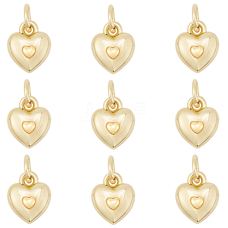 10Pcs Brass Pendants KK-BBC0022-99C-1