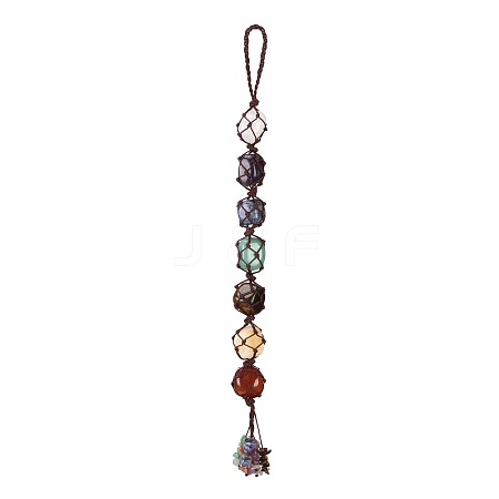 Handmade Natural Gemstone Hanging Ornament PW-WG61146-01-1