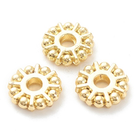 Rack Plating Alloy Spacer Beads KK-J277-18G-1