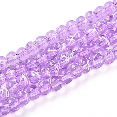 Drawbench Transparent Glass Beads Strands GLAD-Q012-4mm-18-1