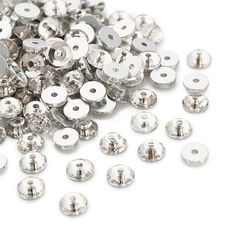 Faceted Transparent Glass Beads GLAA-P075-01C-01-1