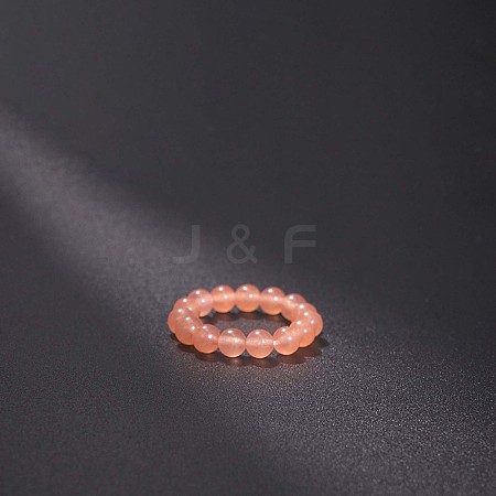 Natural Jade Stretchy Finger Rings FS-WG01730-31-1