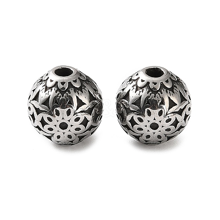 304 Stainless Steel Beads SA-CBA043D-01B-AS-1