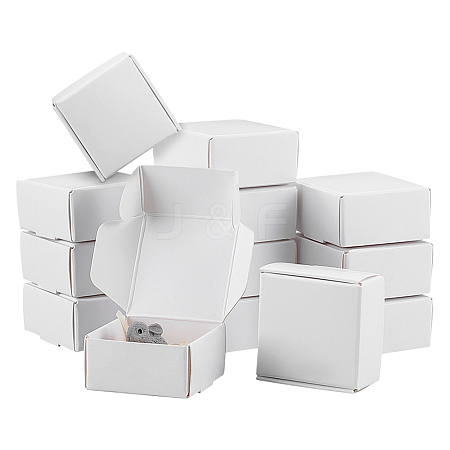 60Pcs Foldable Square Paper Storage Gift Boxes CON-PH0003-63B-1