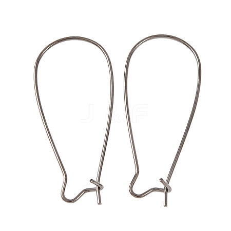 Brass Hoop Earrings Findings Kidney Ear Wires LS-EC221-B-1