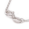 Anti-Tarnish Rhodium Plated 925 Sterling Silver Cable Chains Necklace for Women STER-I021-08B-P-4