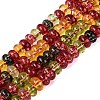 Crackle Transparent Glass Beads Strands GLAA-N074-02A-02-1