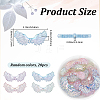 20Pcs UV Plating Transparent Acrylic Beads OACR-SP0002-43-2