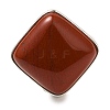 Natural Red Jasper Adjustable Rings RJEW-H240-01S-17-3