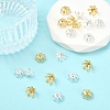 20Pcs 2 Colors Brass Bead Cap Pendant Bails KK-YW0003-45-4