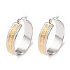 304 Stainless Steel Hoop Earrings for Women SA-CBA4160-24GP-4