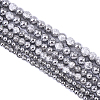 3 Strands 3 Styles Electroplated Crackle Glass Beads Strands EGLA-YW0005-12B-1