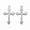 Tarnish Resistant 304 Stainless Steel Cross Pendants STAS-H397-38P-1