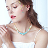 400Pcs Opaque Acrylic Beads MACR-SP0002-14B-6