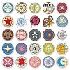 50Pcs Magic Circle PVC Adhesive Waterproof Stickers PW-WG0BD96-01-3