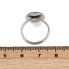 304 Stainless Steel Cuff Ring Components STAS-D372-05P-01C-3