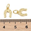 Rack Plating Brass Charms KK-Q028-45G-2