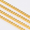 Brass Twisted Chains Curb Chains X-CHC-S100-0.35mm-G-NF-1