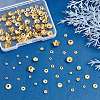 ARRICRAFT 160Pcs 8 Styles Brass Bead Caps KK-AR0002-72-6