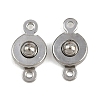 304 Stainless Steel Snap Clasps STAS-K311-03P-1
