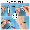 30Pcs 304 Stainless Steel Lobster Claw Clasps with Cord Ends STAS-PH0007-10P-3