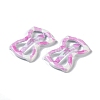 10Pcs 5 Colors Tartan Pattern Epoxy Resin Snap Hair Clip PHAR-P009-01D-3